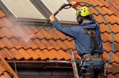 Démoussage et hydrofuge de toiture à Mijoux
